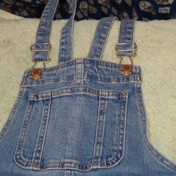 Universal Thread Women's Denim Overalls Sleeveless Skinny Med Wash Size 00 / 24R - Picture 5 of 14